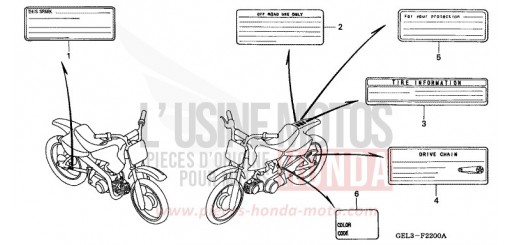 CAUTION LABEL XR50R3 de 2003